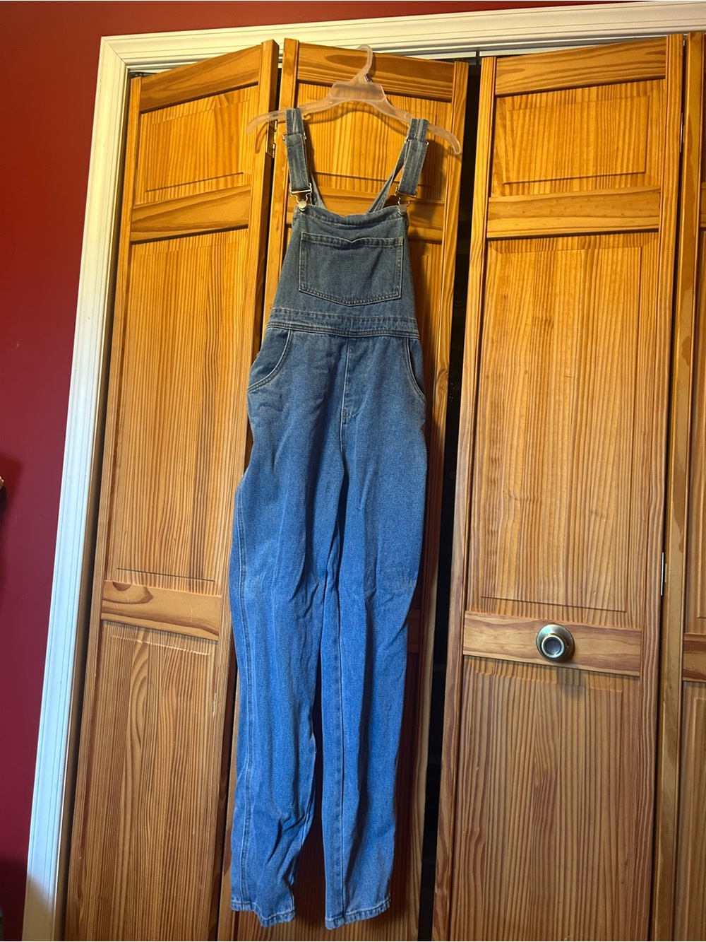WeWoreWhat Blue Denim Overalls Jumpsuit